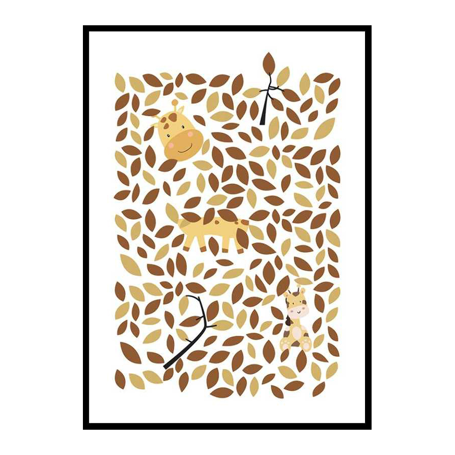 Poster Gallerix Hiding Giraffe 4106