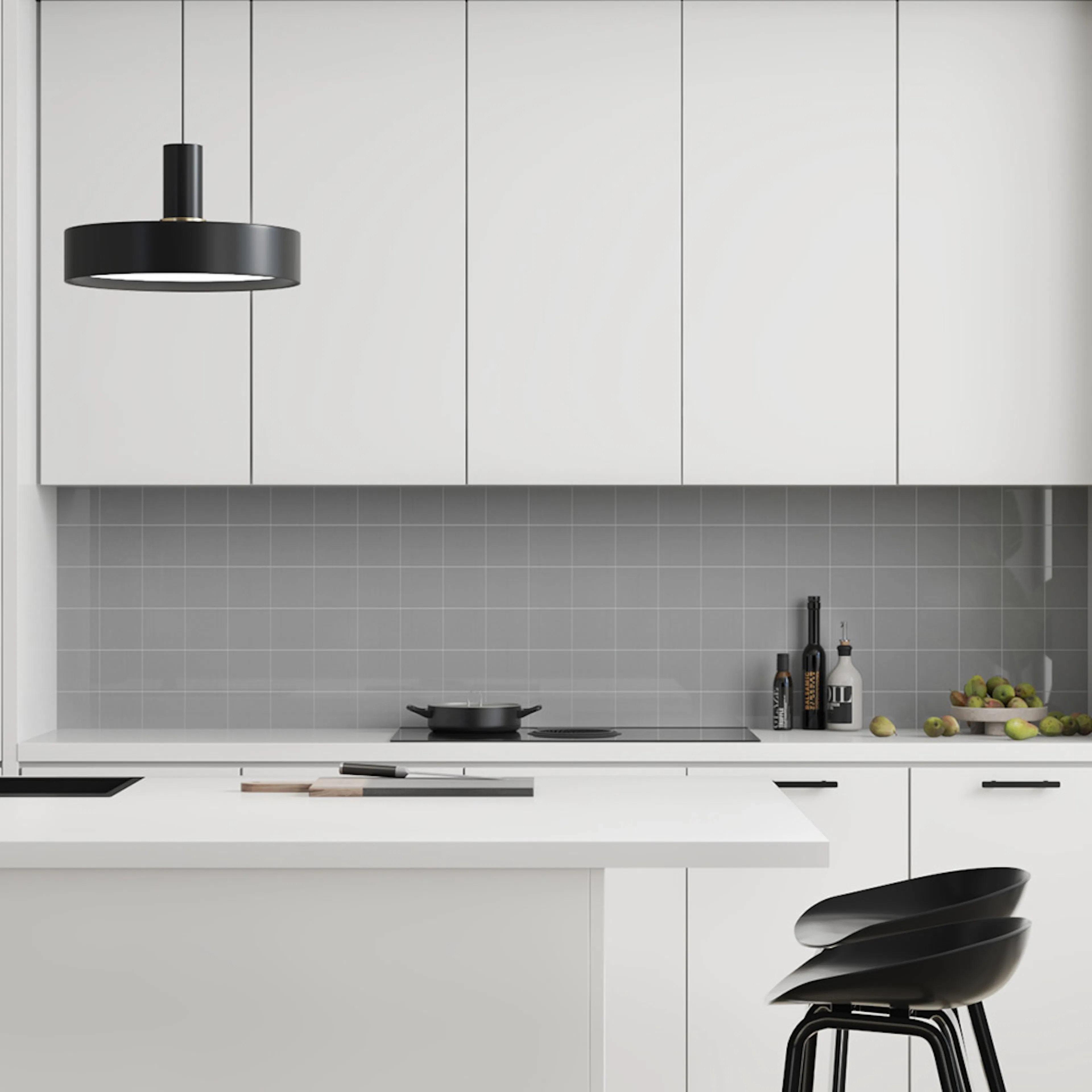 Stänkskyddsskiva Fibo 4115-KM1010 HG Medium Grey 11x620x580 mm