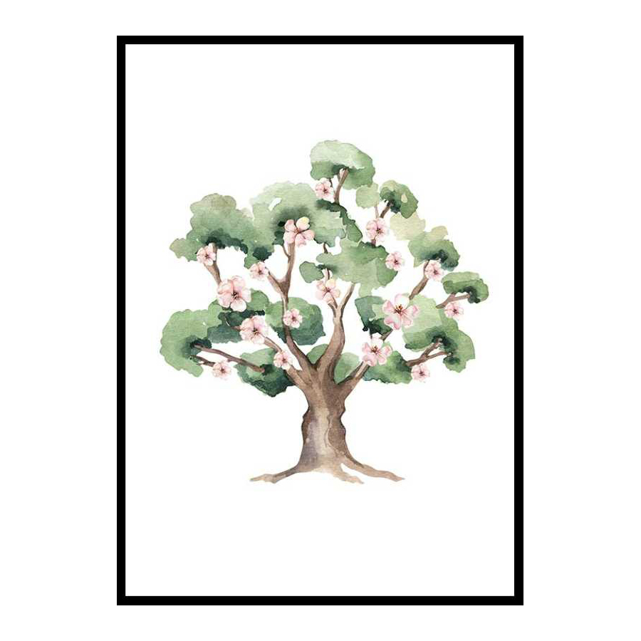 Poster Gallerix Painted Tree No1 Storlek: 30x40 cm