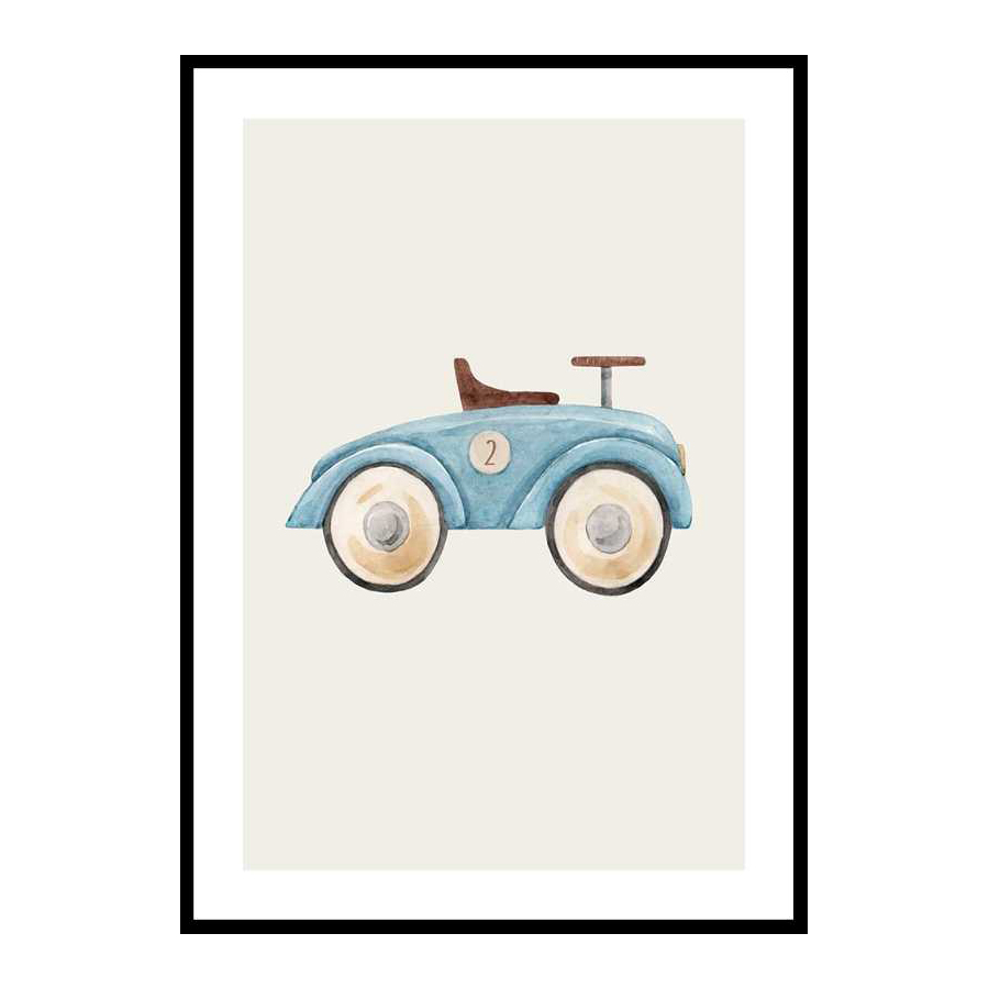 Poster Gallerix Blue Toy Car