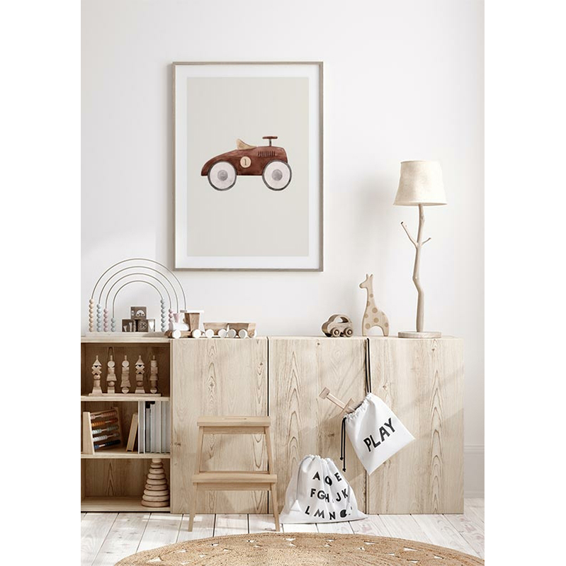 Poster Gallerix Brown Toy Car