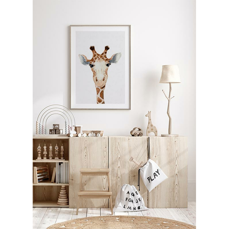 Poster Gallerix Peekaboo Giraffe