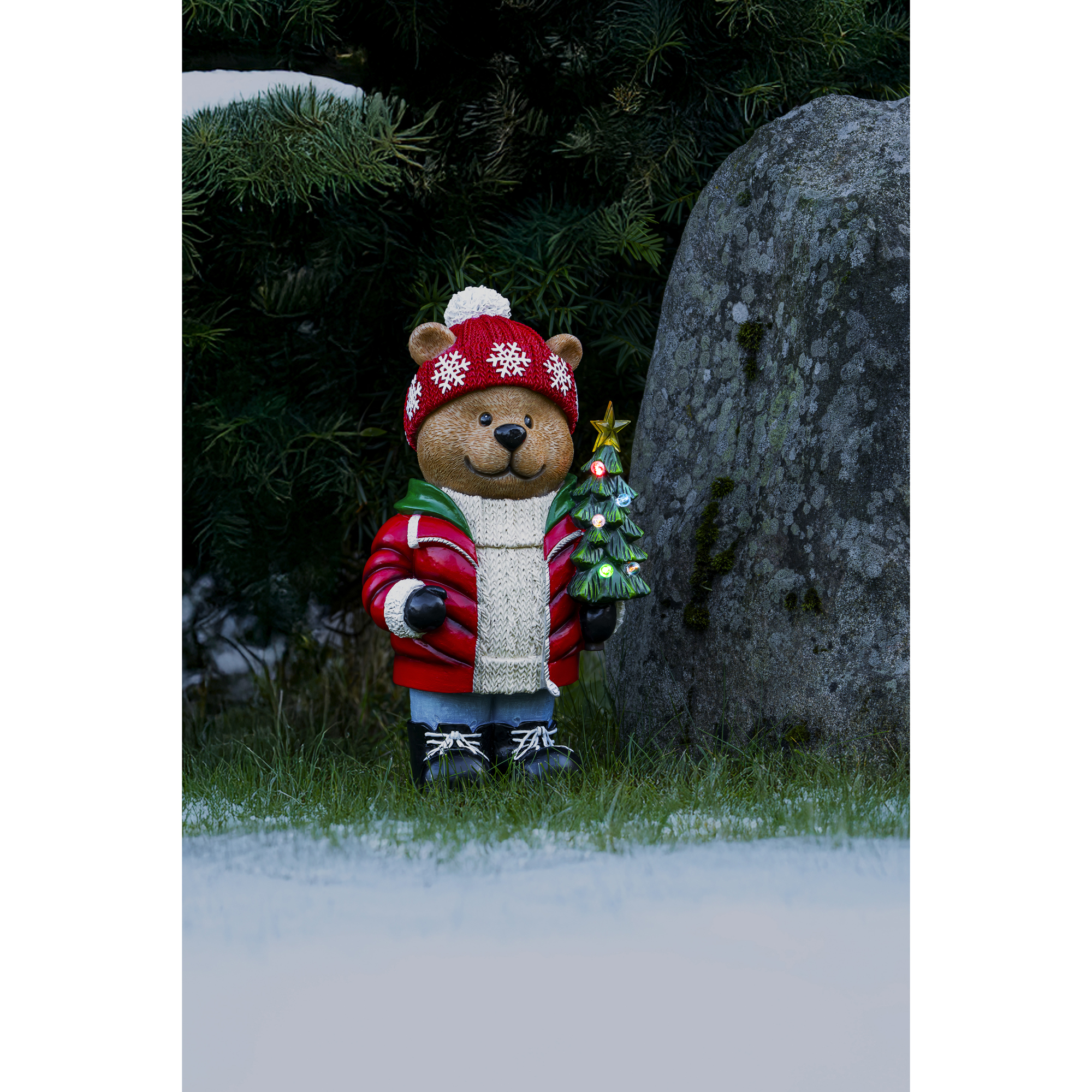 Juldekoration Gnosjö Konstsmide Teddybjörn LED Utomhus