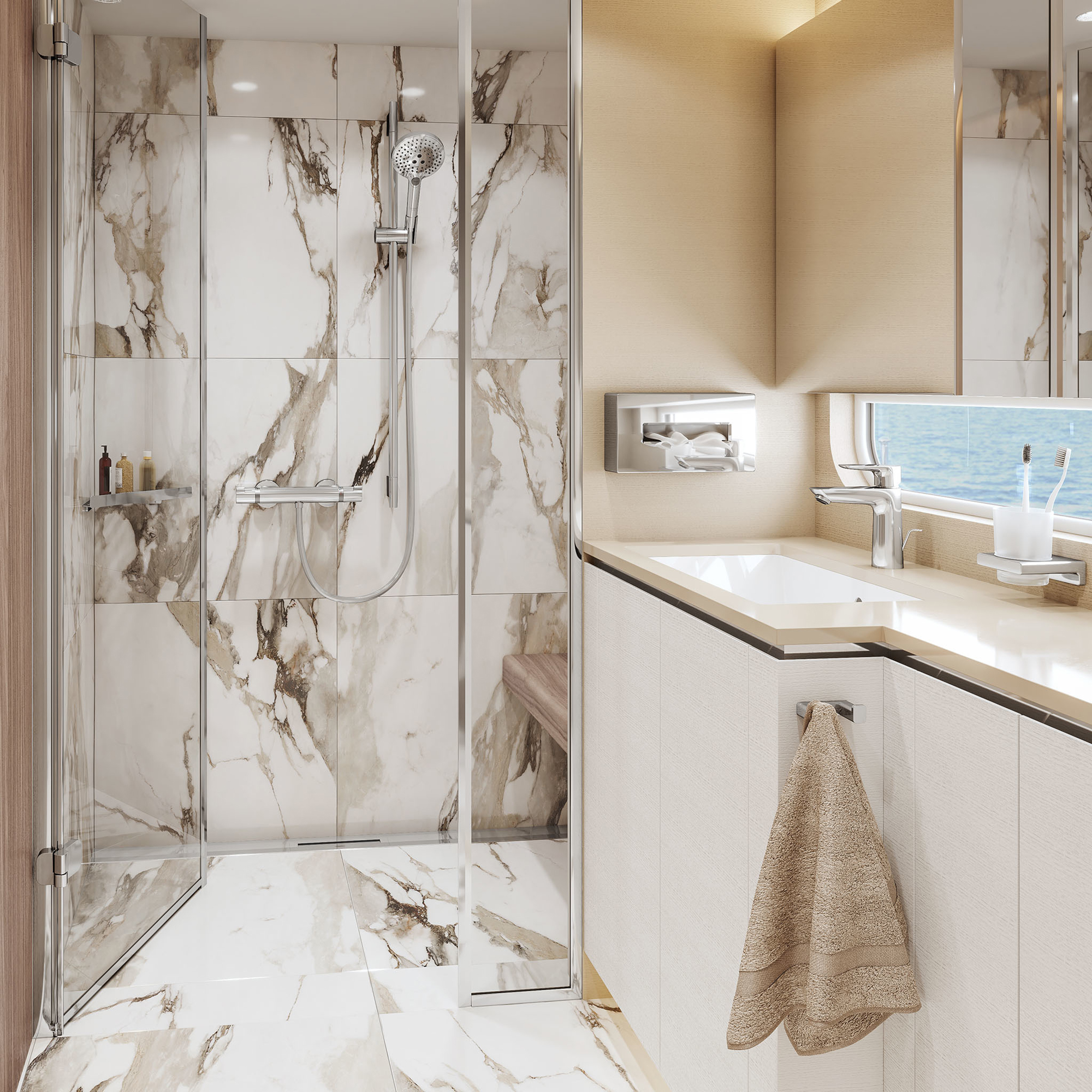 Dispenser Hansgrohe AddStoris för Pappersservetter