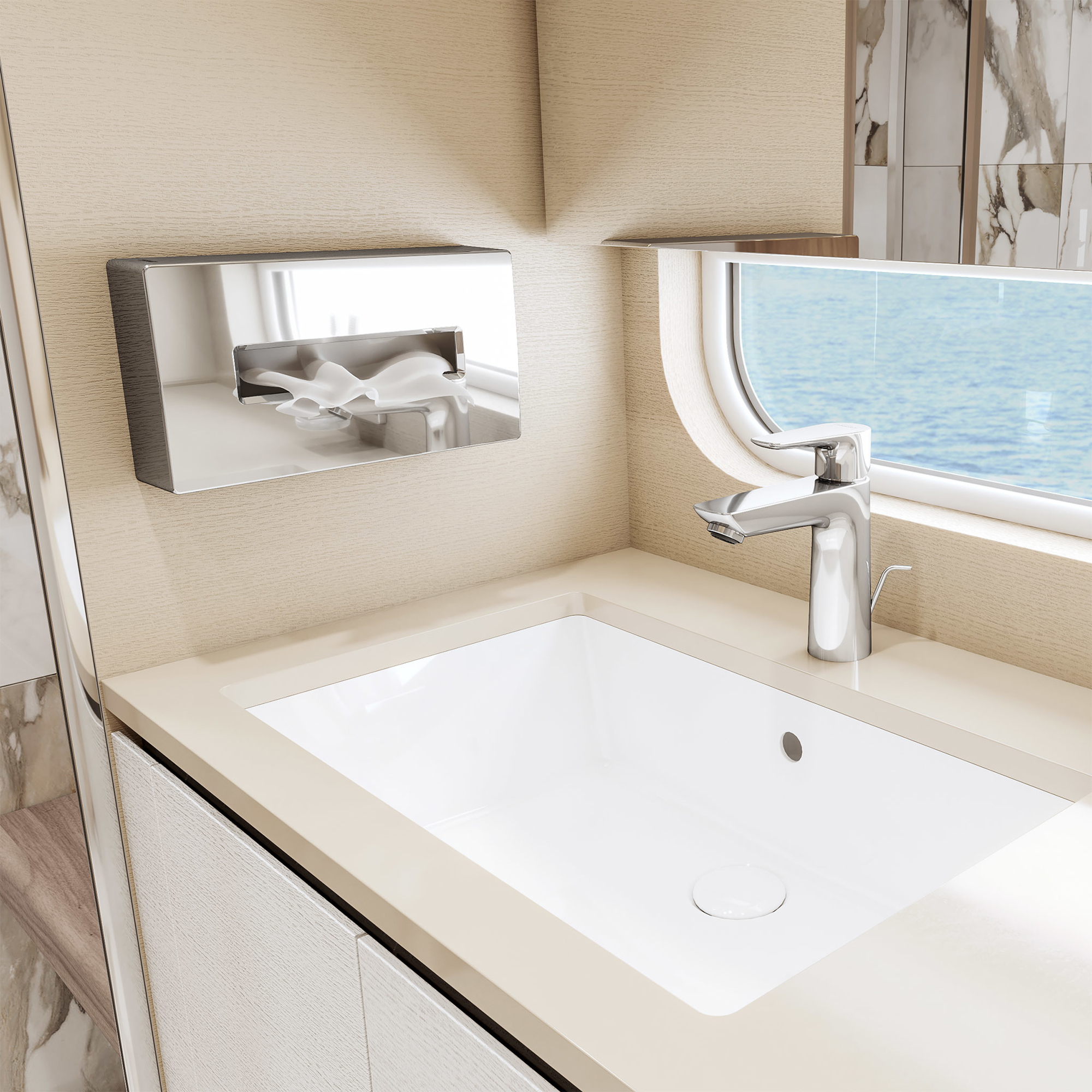 Dispenser Hansgrohe AddStoris för Pappersservetter