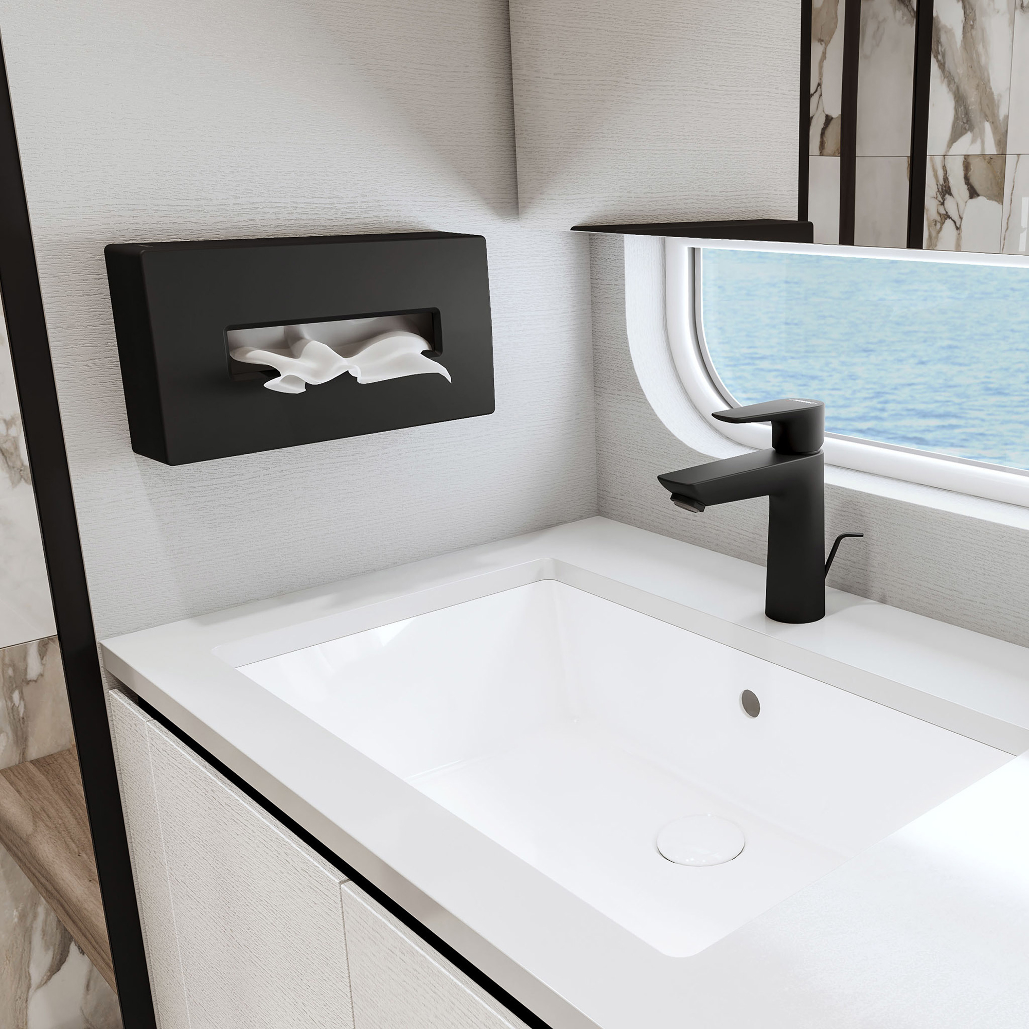 Dispenser Hansgrohe AddStoris för Pappersservetter