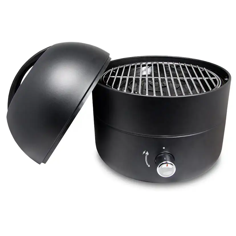 Portabel Gasolgrill Smart Living i Rostfritt Stål med Lock