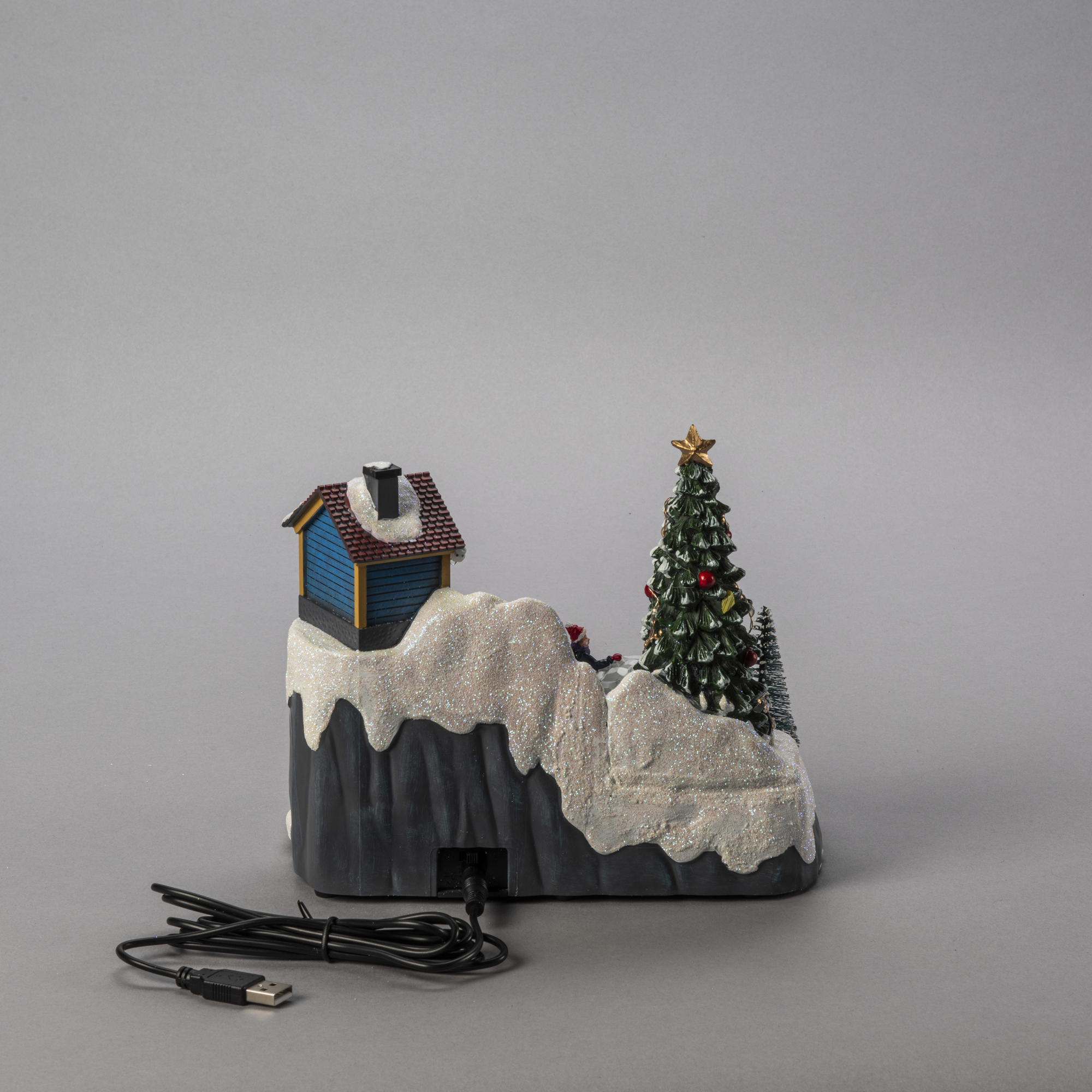 Juldekoration Gnosjö Konstsmide Vinterby 21,5cm LED Inomhus