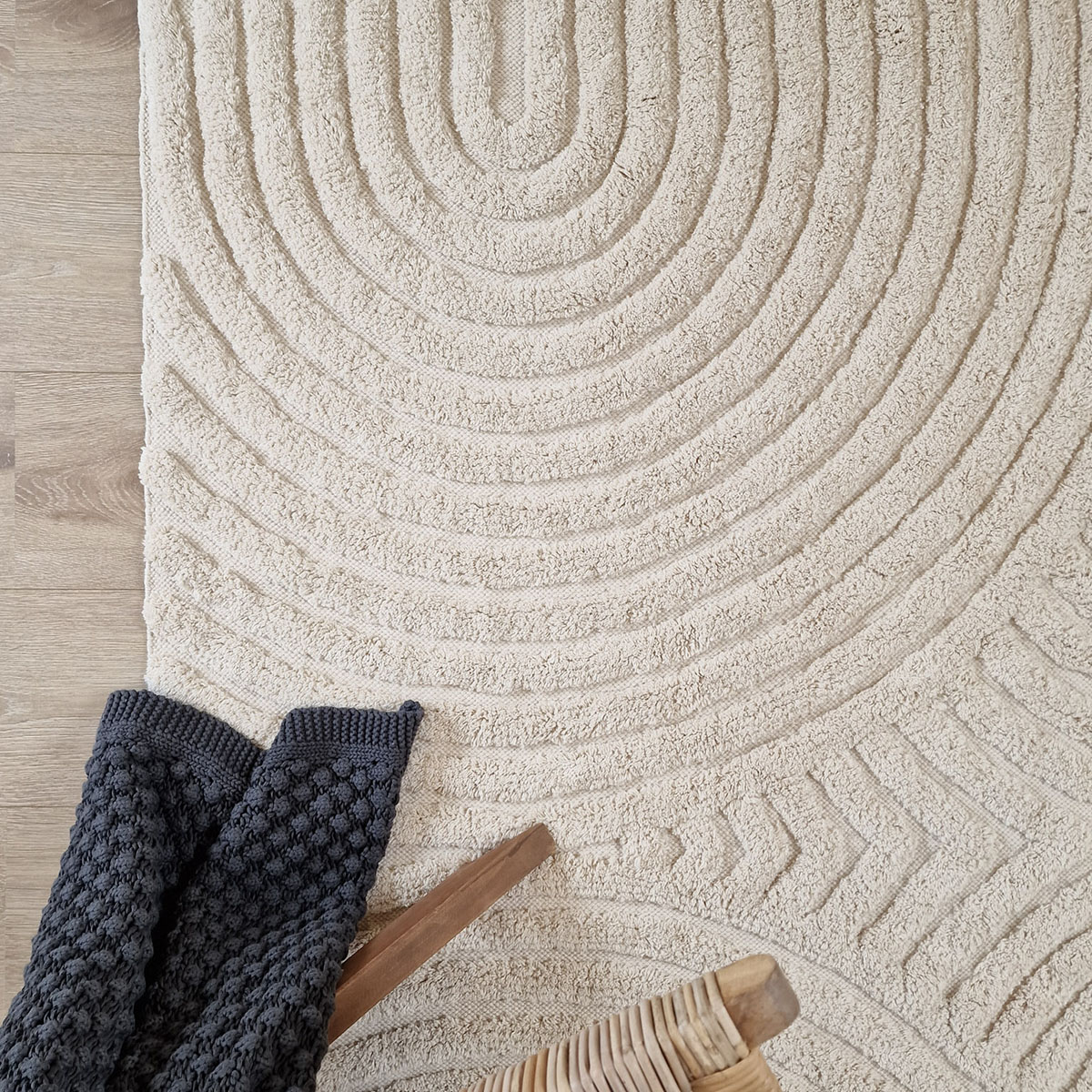 Bomullsmatta KM Carpets Marocko Zen