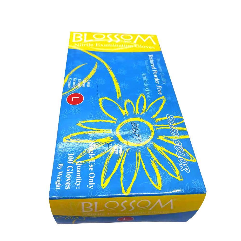 Engångshandskar Blossom Blue Nitril