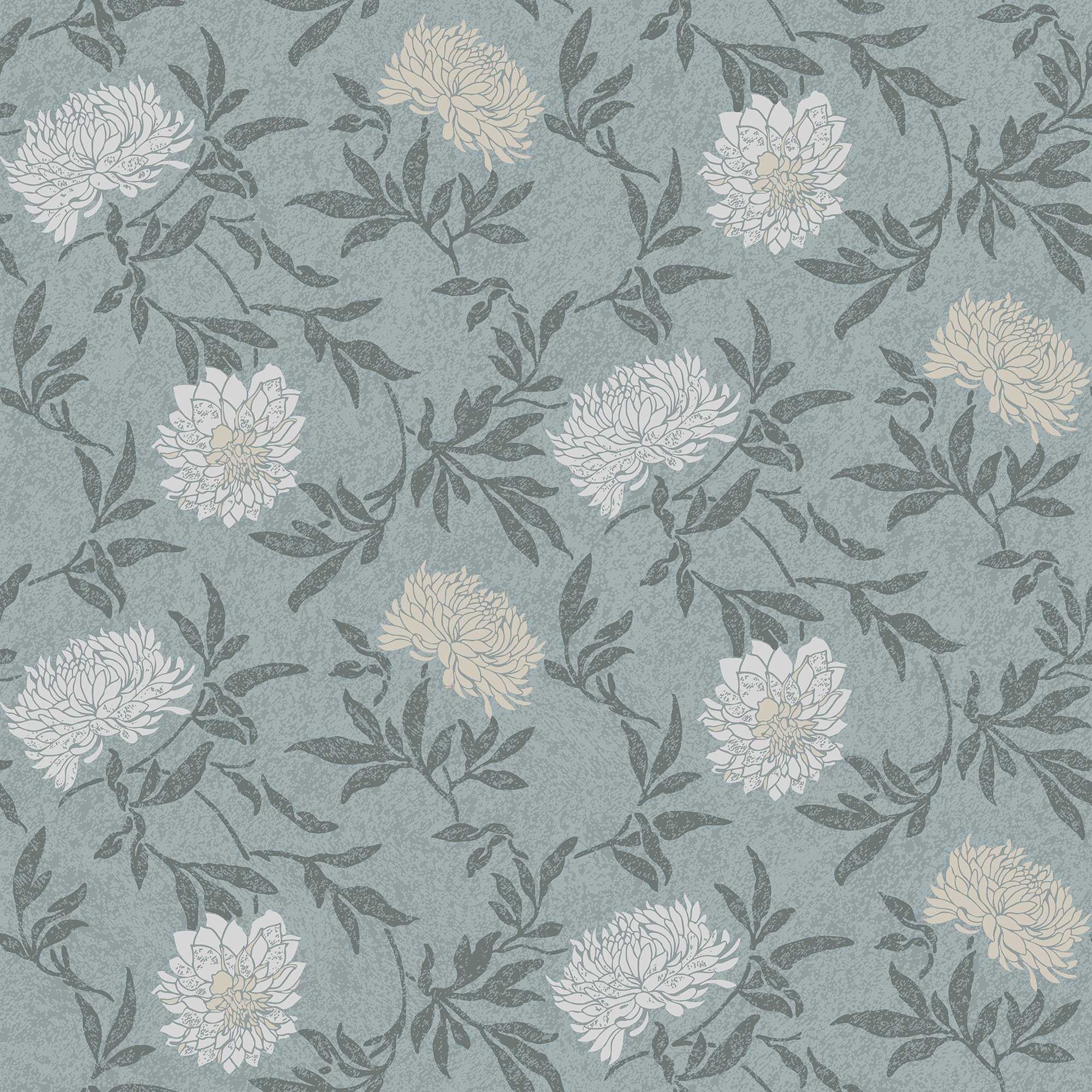 Tapet Duro Dahlia, Blå