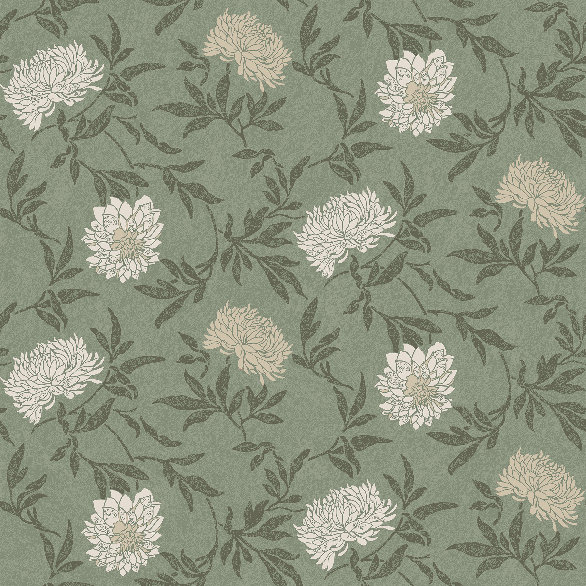 Tapet Duro Dahlia, Grön