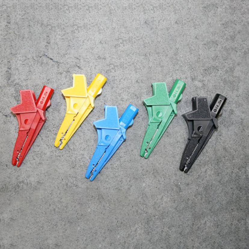 Krokodilklämma Elma Instruments Isolerad 5004 Svart