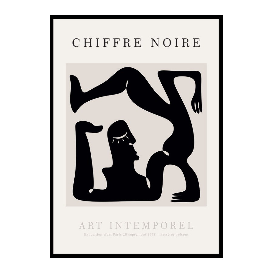 Poster Gallerix Chiffre Noire No1