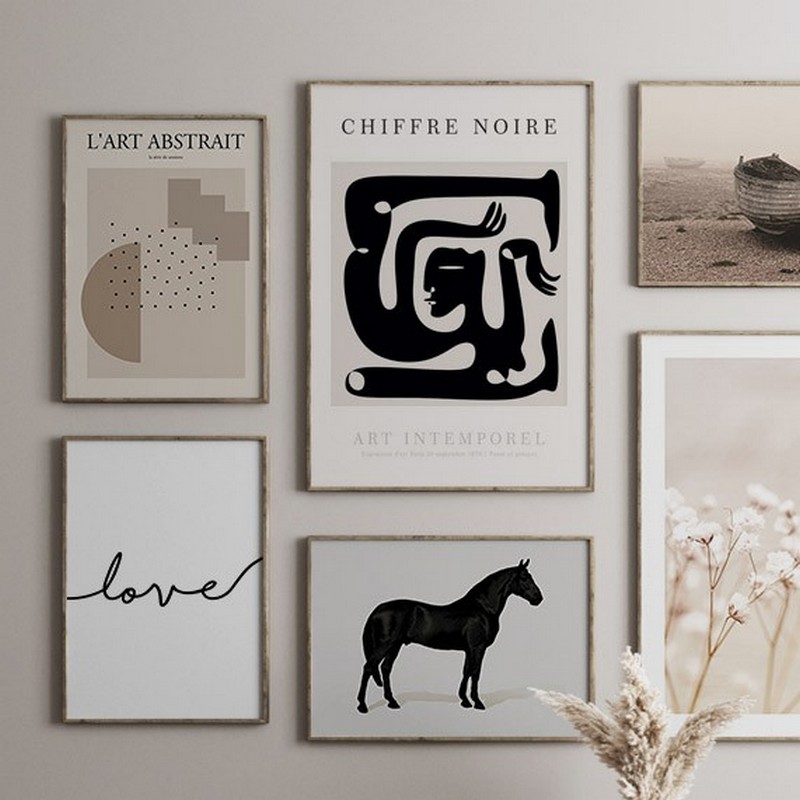 Poster Gallerix Chiffre Noire No2