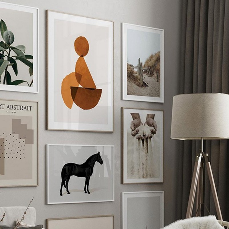 Poster Gallerix Abstract Maroon No1