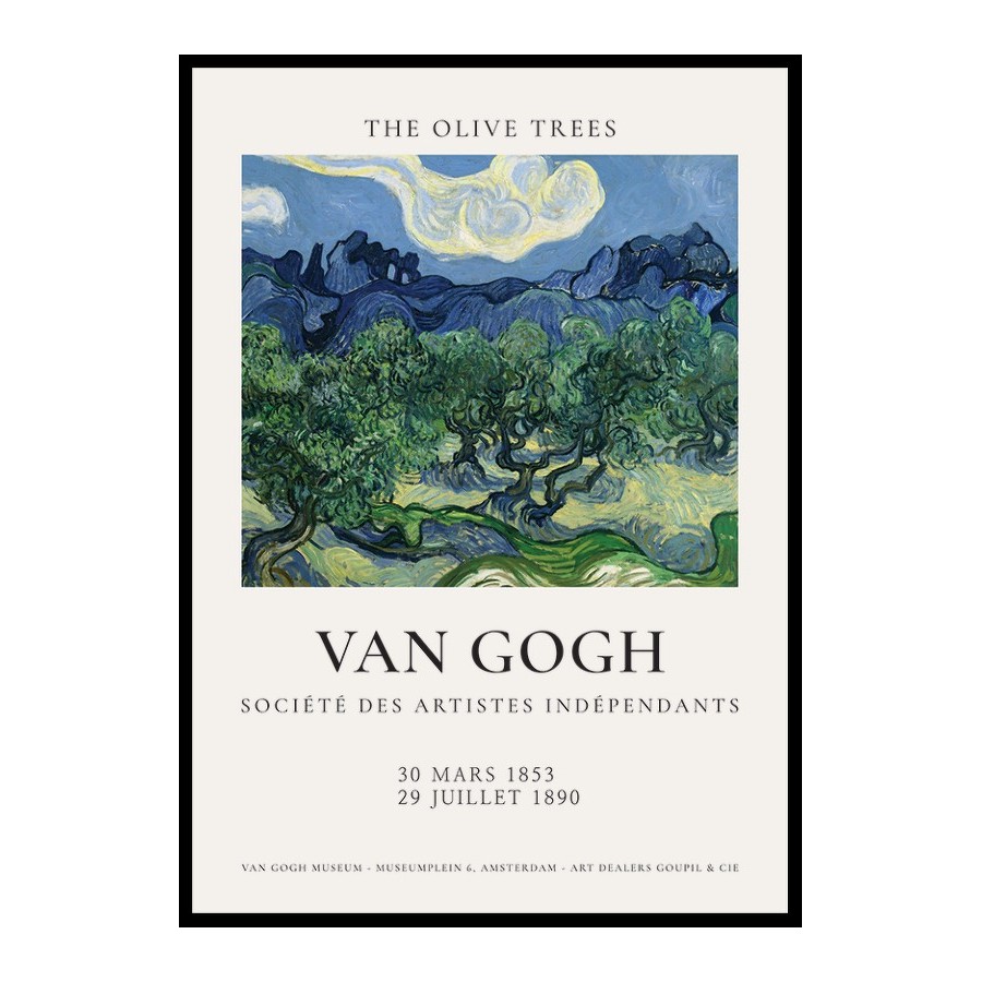 Poster Gallerix Van Gogh The Olive Trees Storlek: 30x40 cm