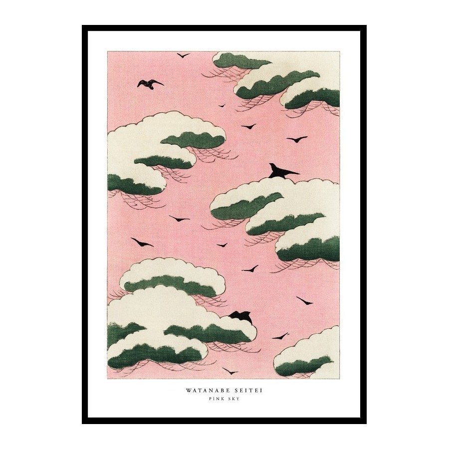 Poster Gallerix Pink Sky By Watanabe Seitei