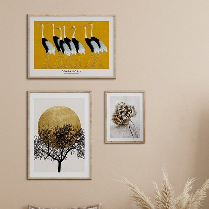 Poster Gallerix Red Crown Crane By Ogata Korin