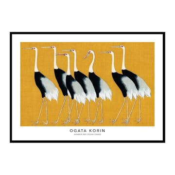 Poster Gallerix Red Crown Crane By Ogata Korin