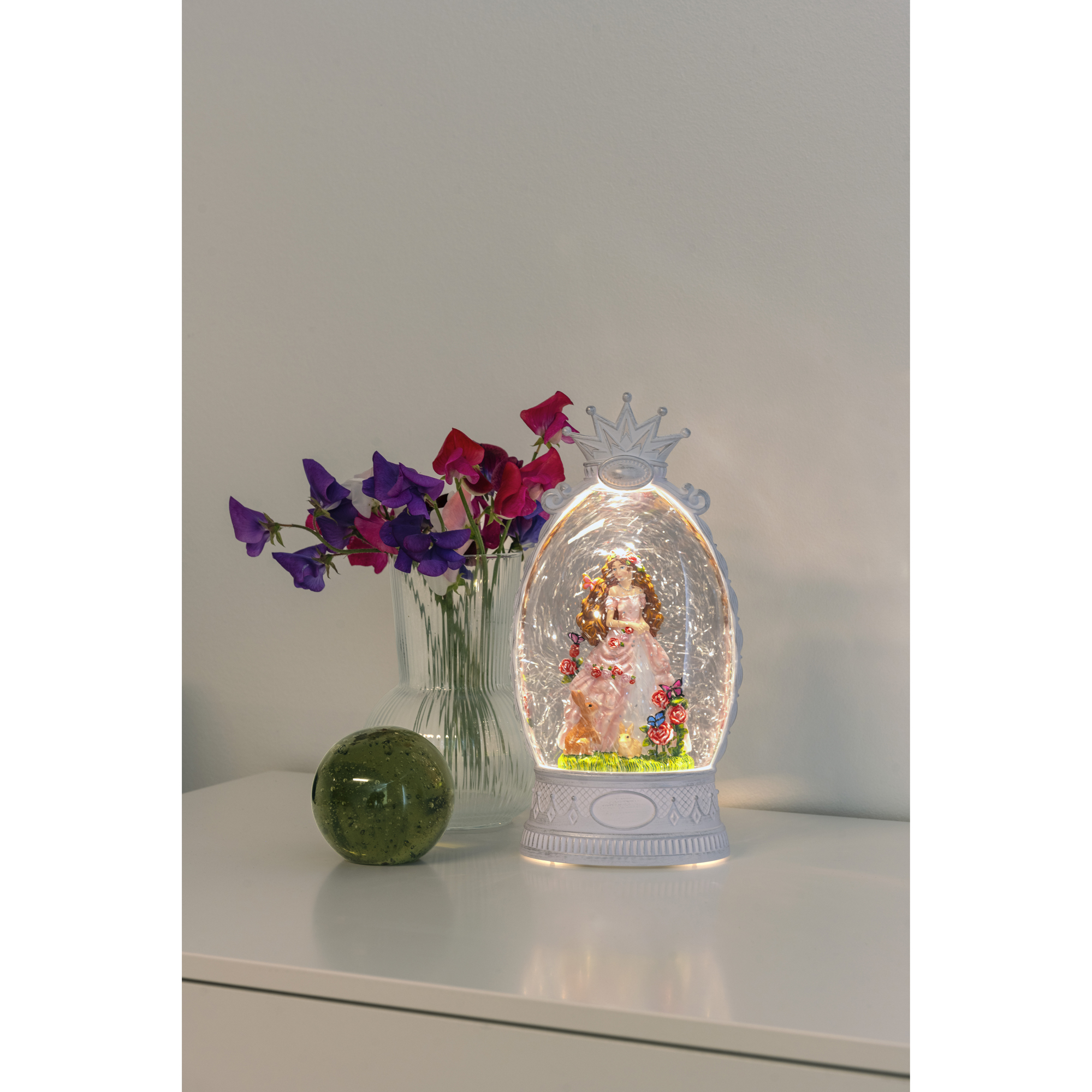 Snöglob Gnosjö Konstsmide Vattenfylld lykta Prinsessa LED