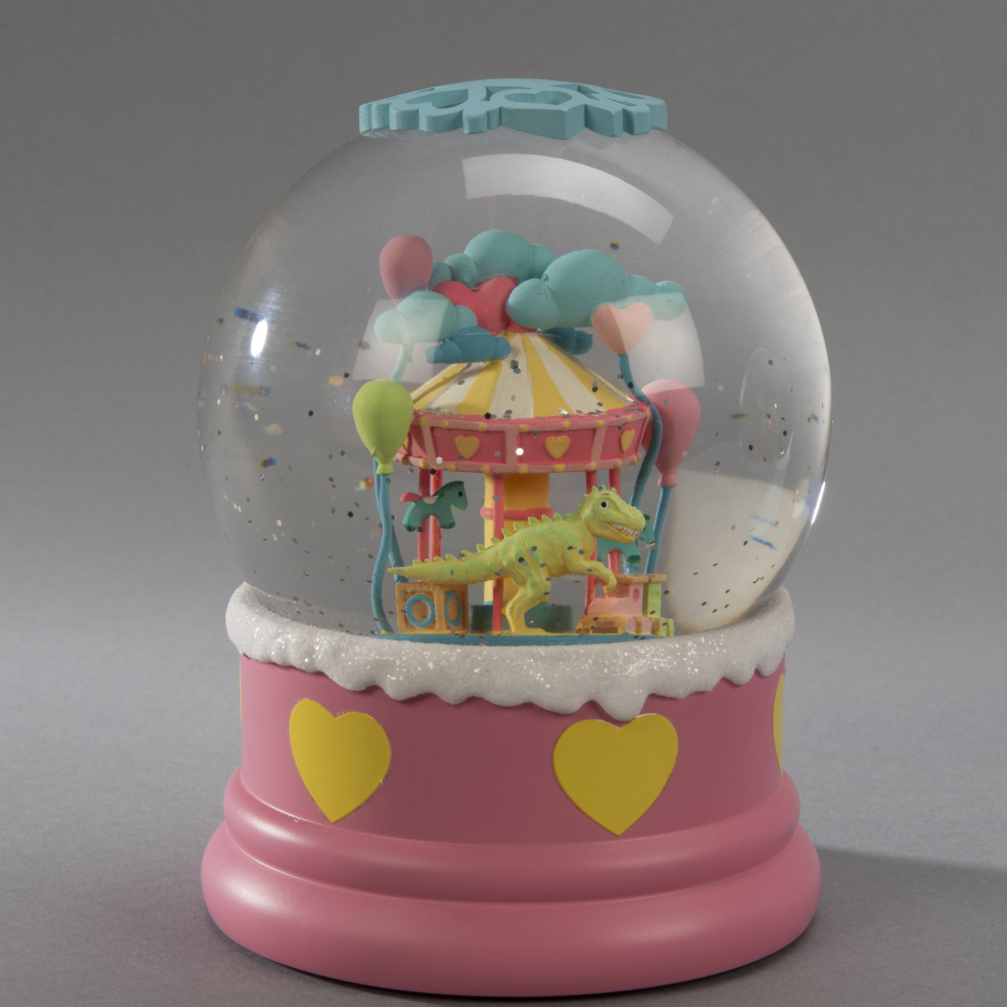 Snöglob Gnosjö Konstsmide Vattenfylld lykta Dino karusell LED