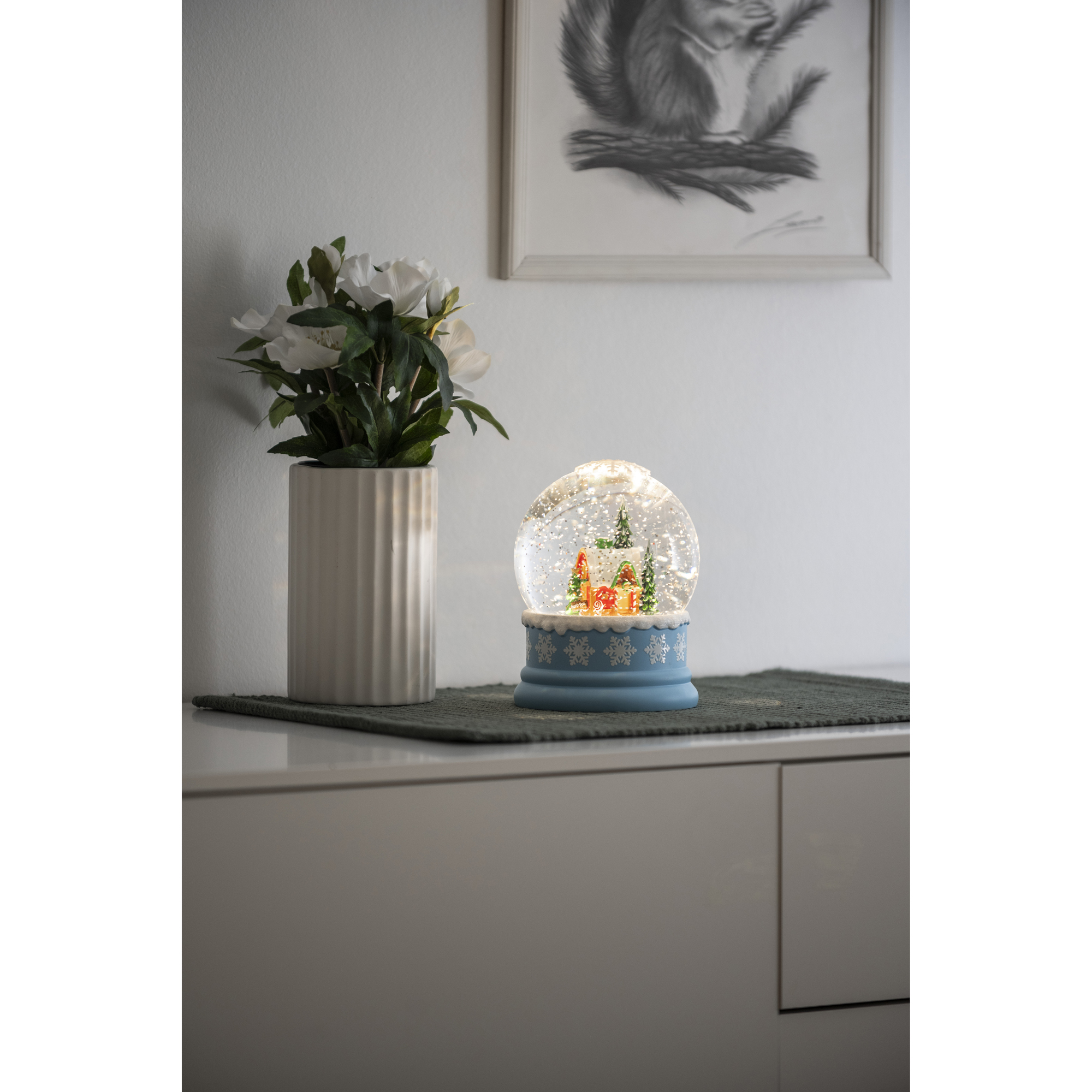 Snöglob Gnosjö Konstsmide Vattenfylld lykta Nordpolen LED