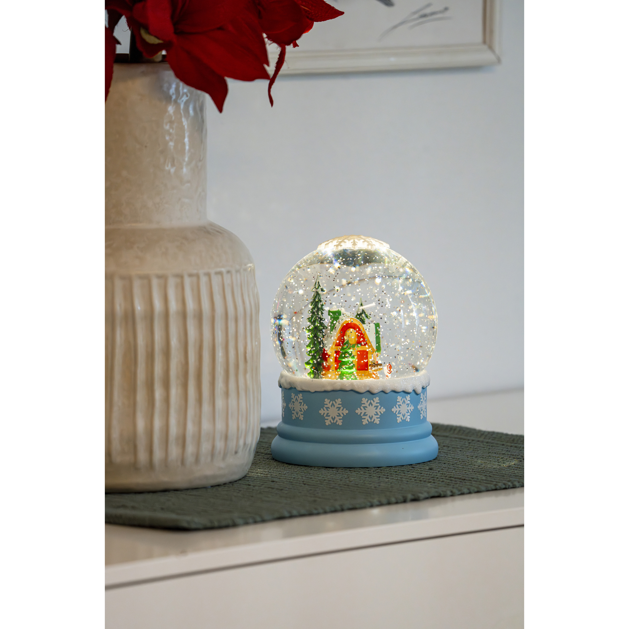 Snöglob Gnosjö Konstsmide Vattenfylld lykta Nordpolen LED