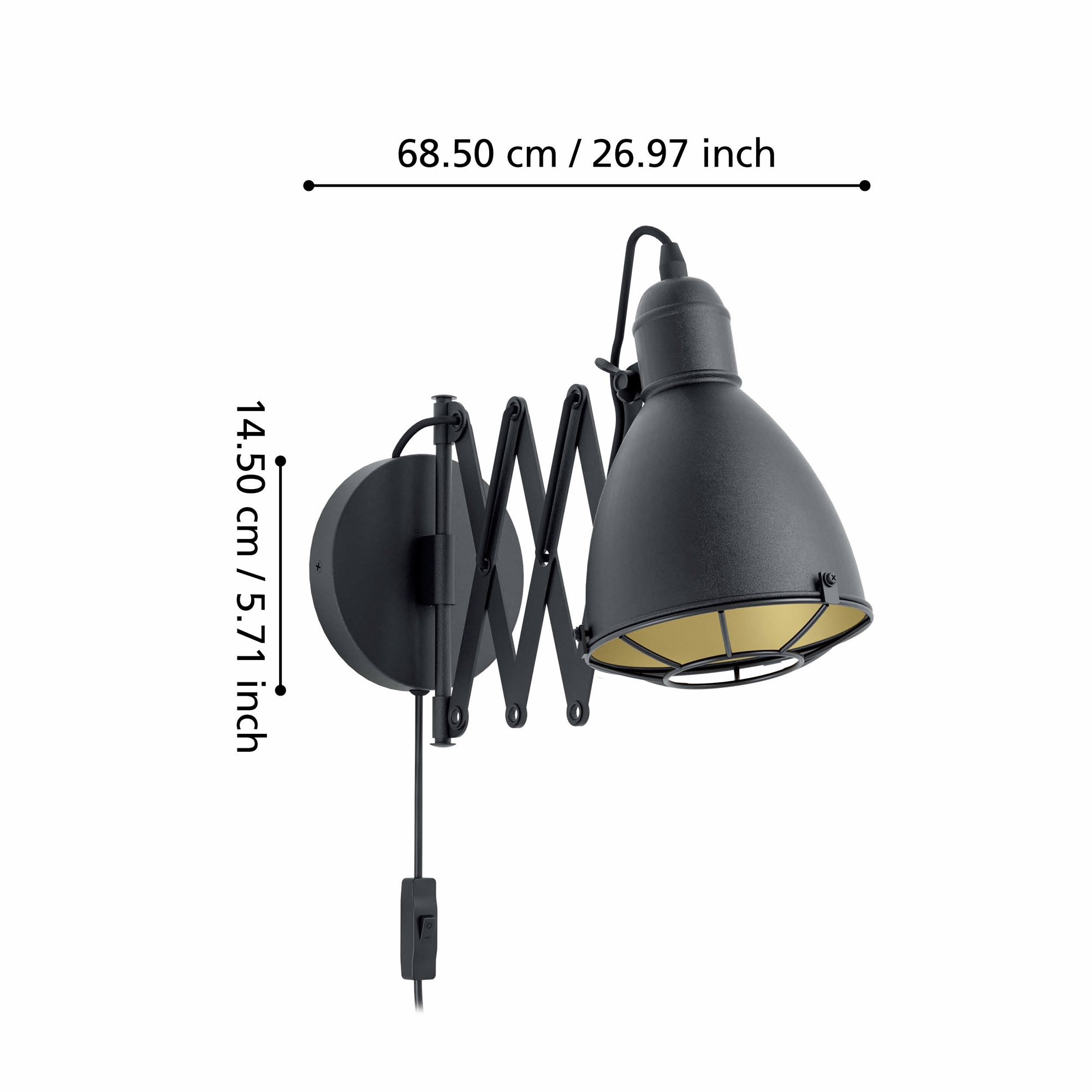 Vägglampa Eglo Treburley