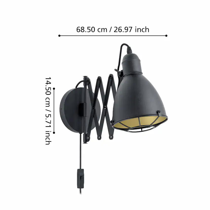 Vägglampa Eglo Treburley