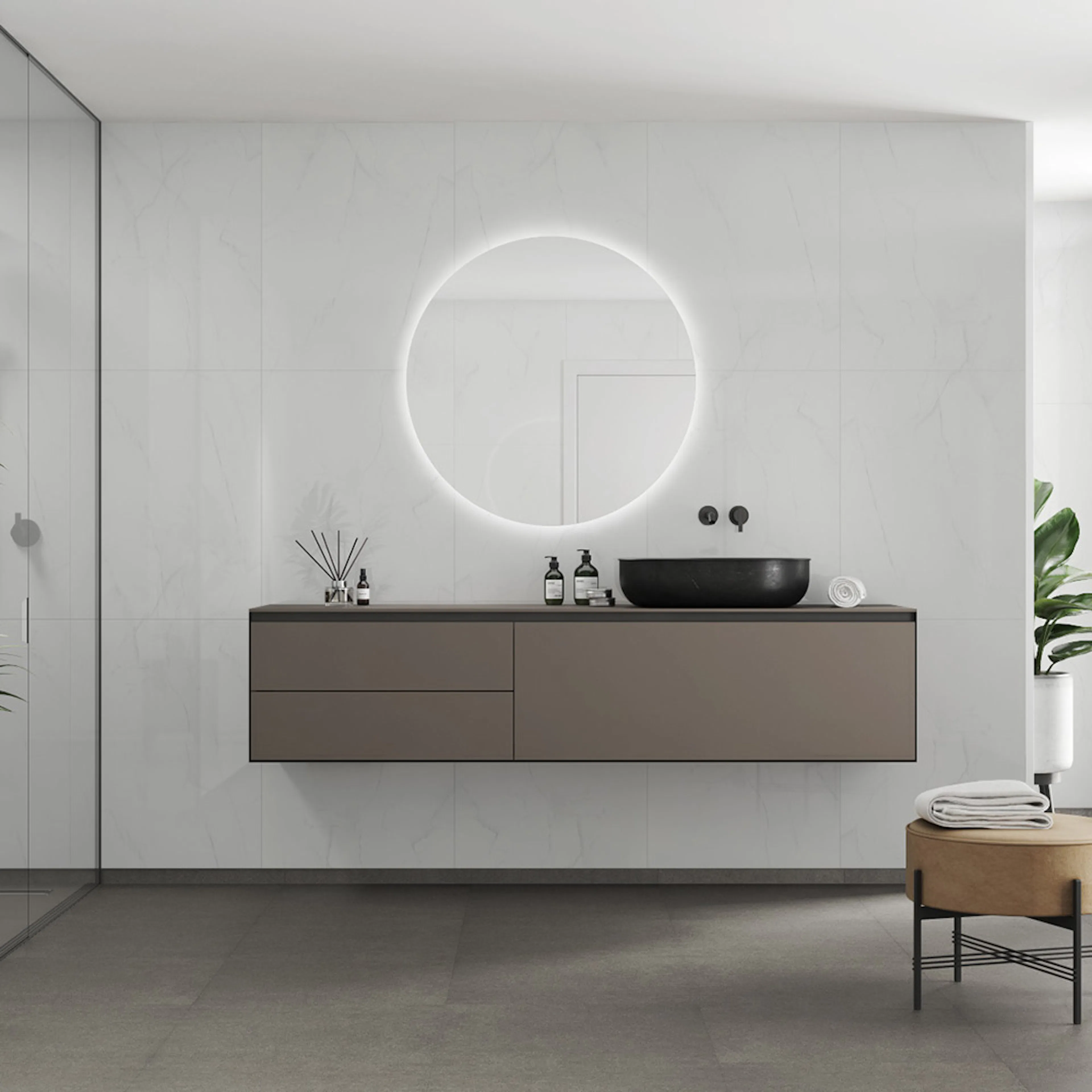 Våtrumsskiva Fibo 11x620x2400 Bright Marble 3487-M6080HG
