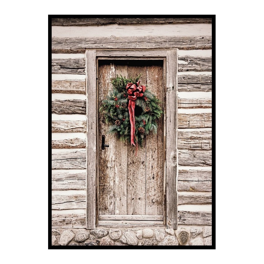 Poster Gallerix Christmas Wreath On Door