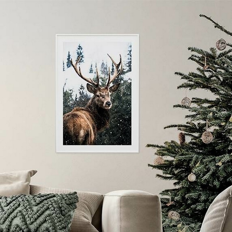 Poster Gallerix Winter Landscape Deer