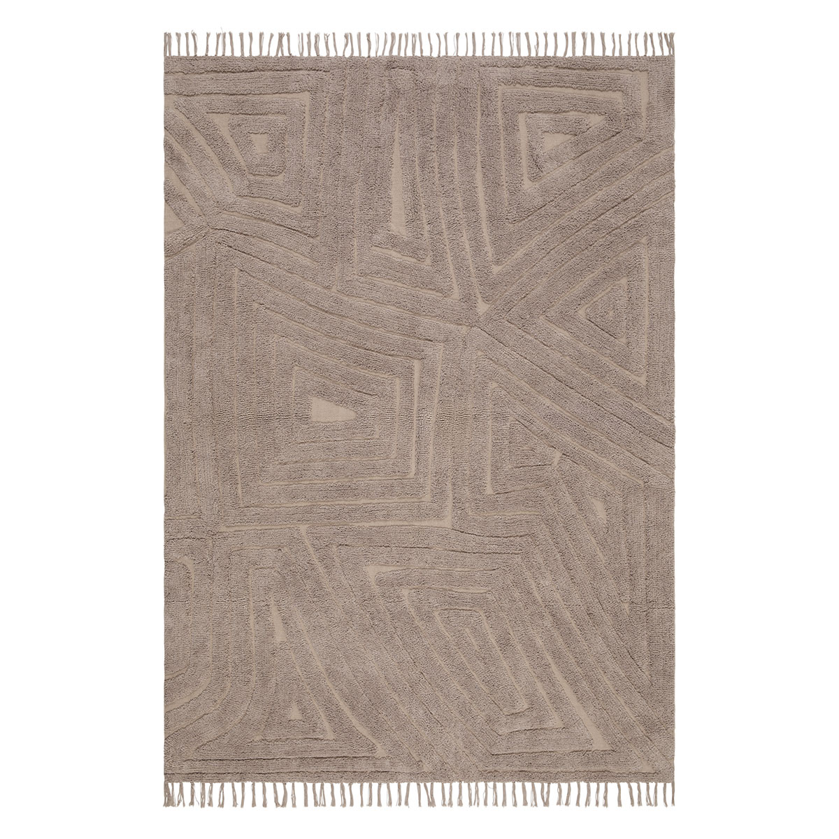 Bomullsmatta KM Carpets Marocko Style Linne, 200x300