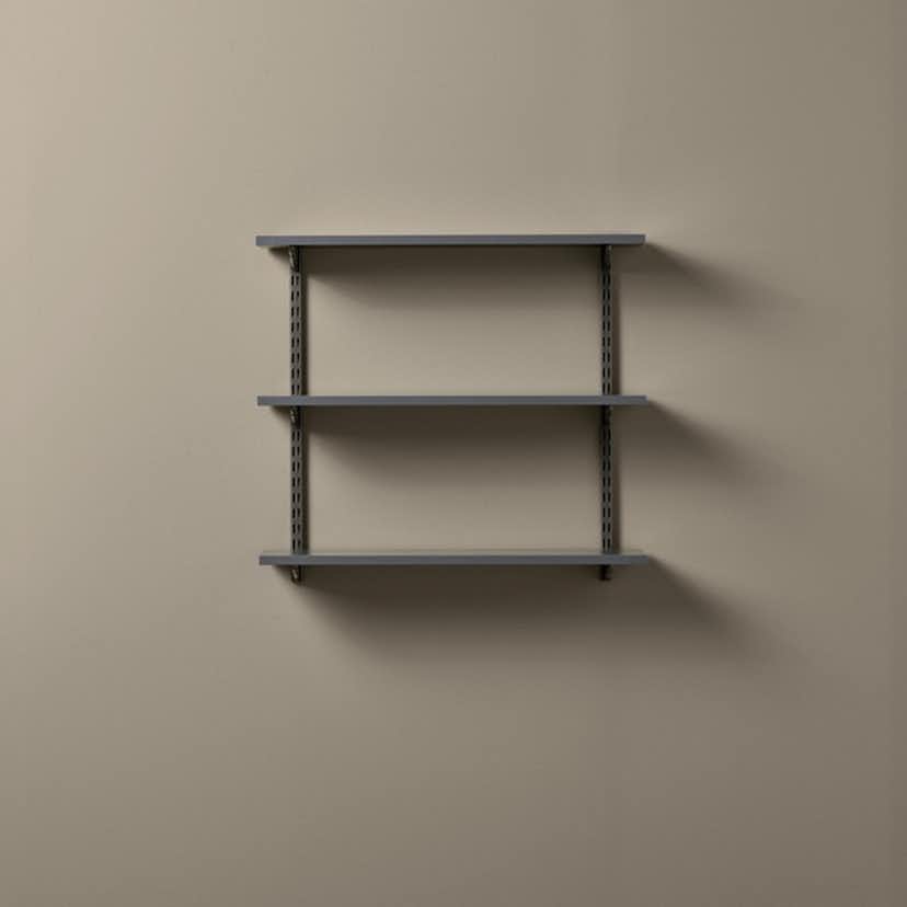 Hyllsystem Elfa Kit Plugg-in Grå