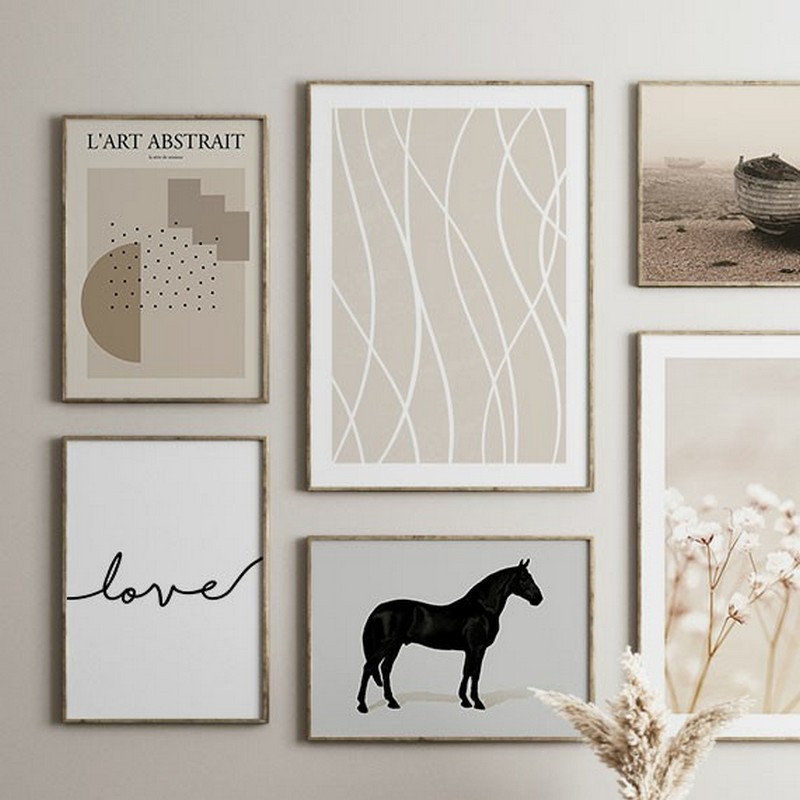 Poster Gallerix White Line Art