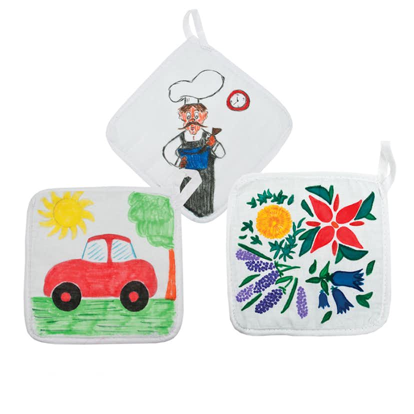 Grytlappar ABA Skol Vita 12 st