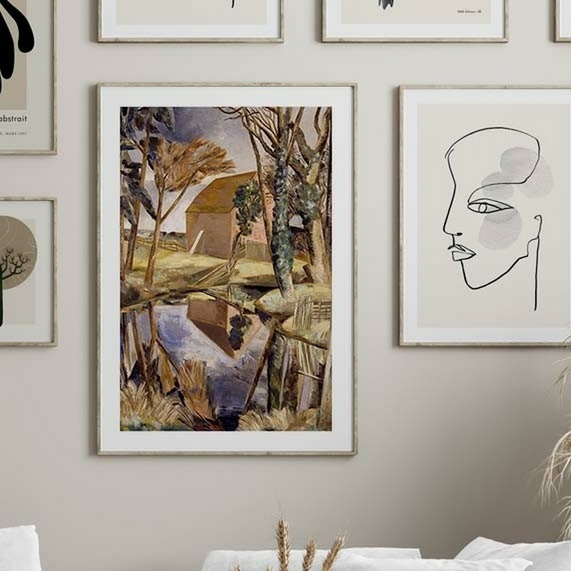 Poster Gallerix Oxenbridge Pond By Paul Nash