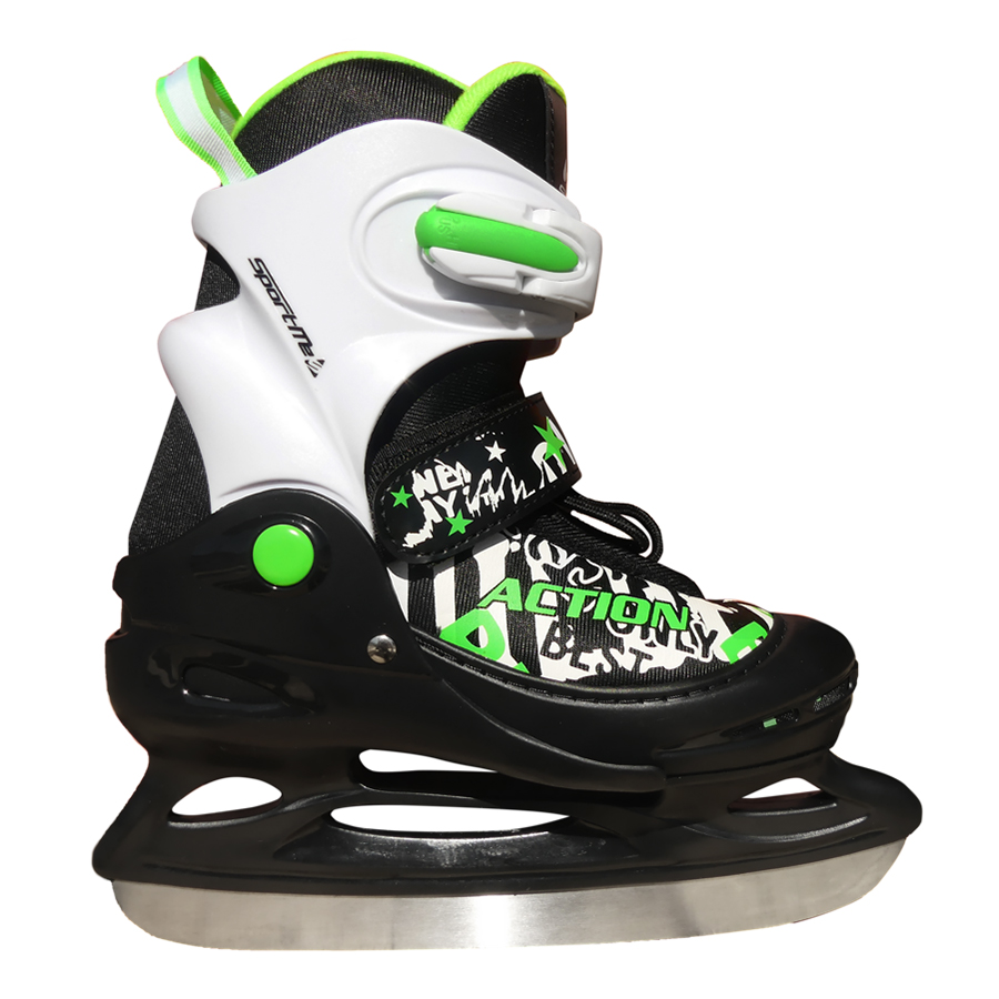 Skridskor SportMe Grön Storlek: 30-33