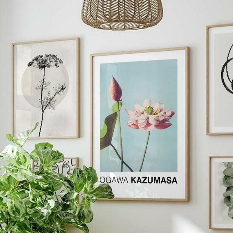 Poster Gallerix Lotus Flowers By Ogawa Kazumasa