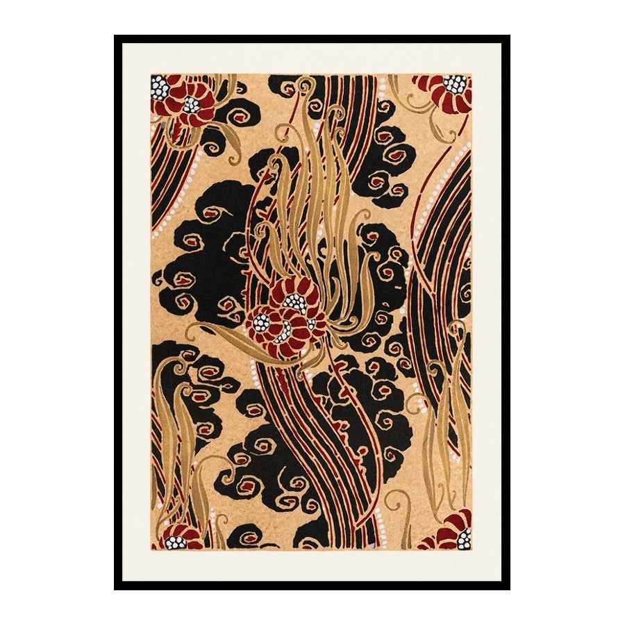Poster Gallerix Flower Pattern No.1 by E. A. Seguy