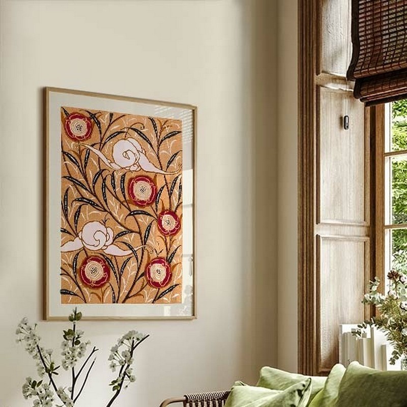 Poster Gallerix Flower Pattern No.3 by E. A. Seguy