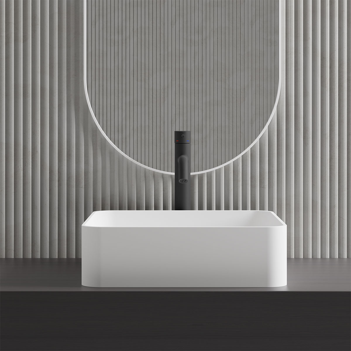 Tvättställsblandare Scandtap Steel Voyage High