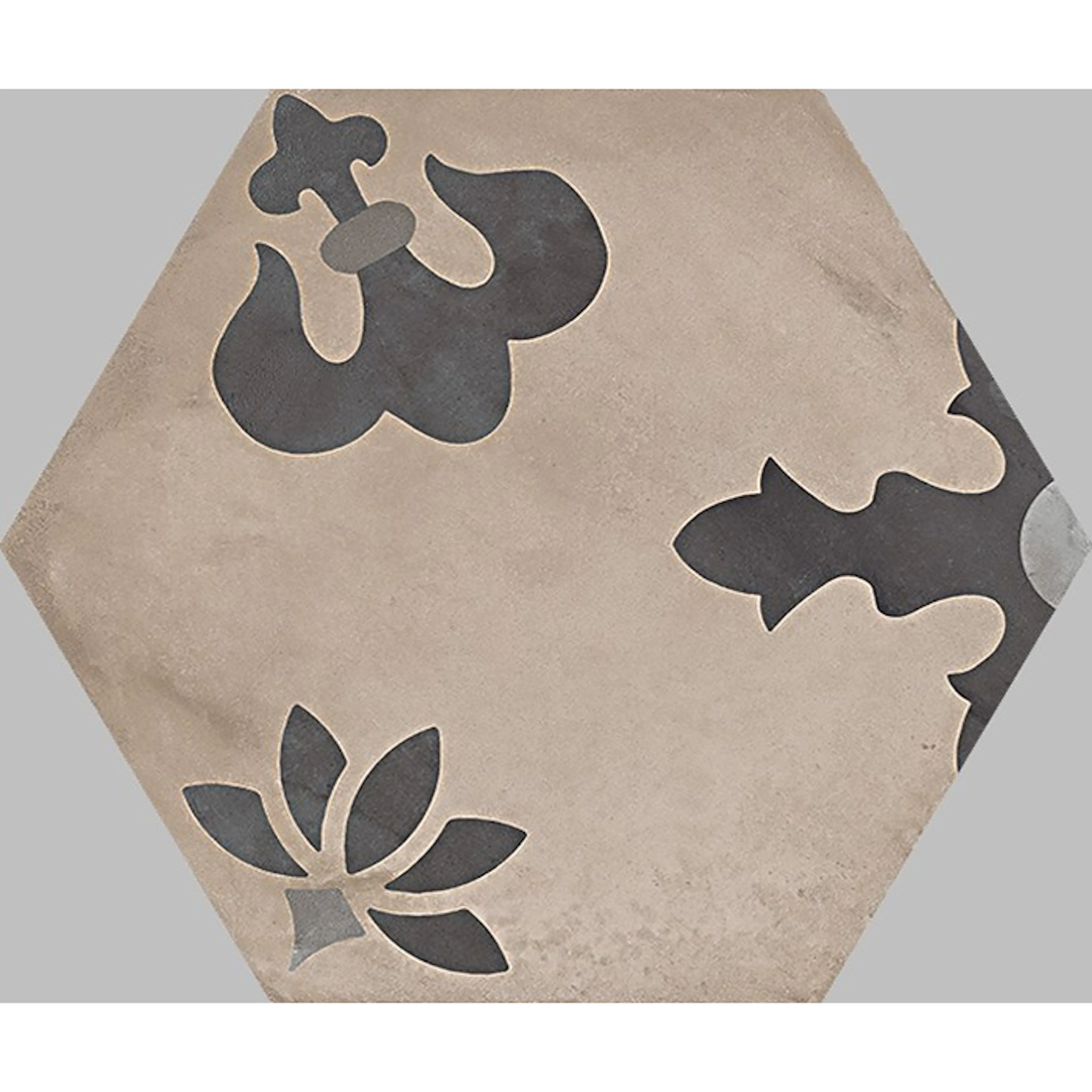 Klinker Konradssons Terra Black Hexagon Mix Giglio 22x25 cm