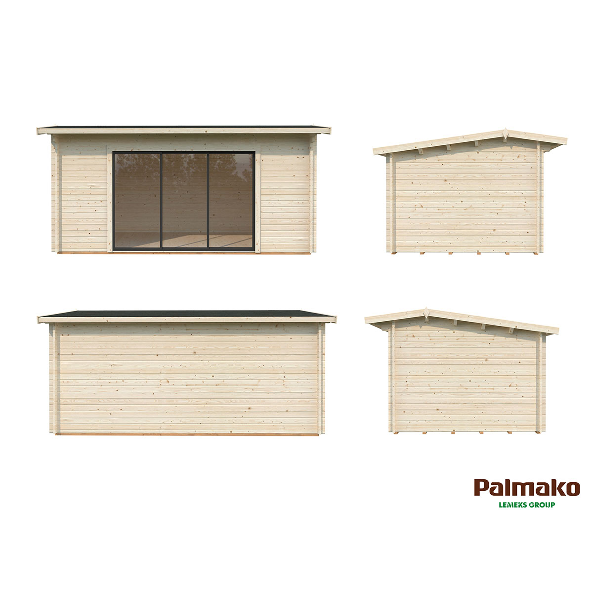 Stuga Palmako Ines 14,4 m2 (inv. 13,7 m2)