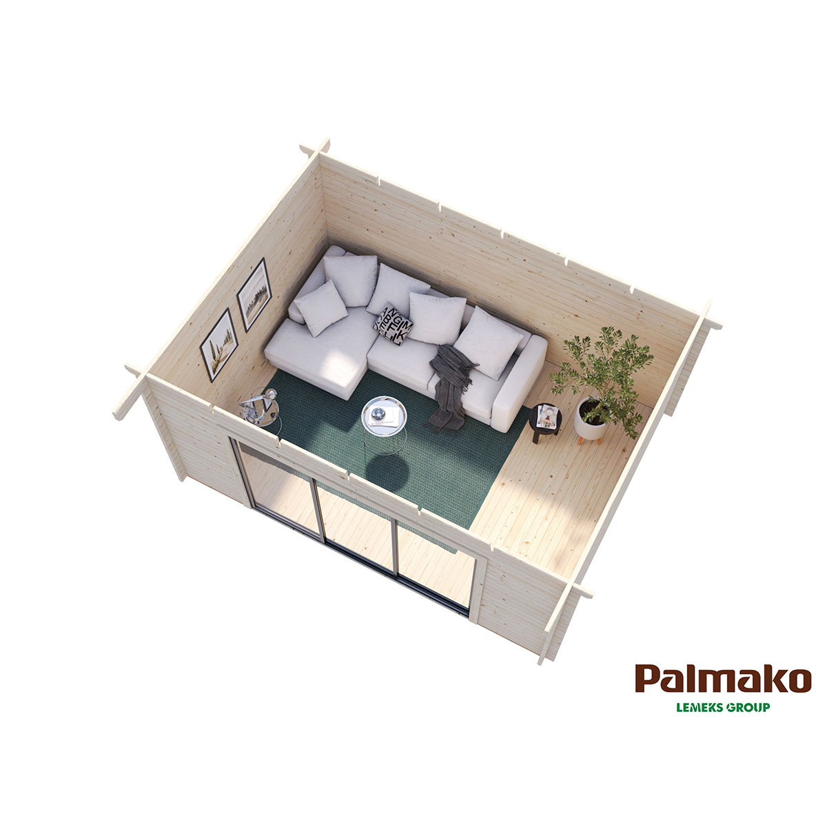 Stuga Palmako Lea 14,9 m2 (inv. 14,2 m2)