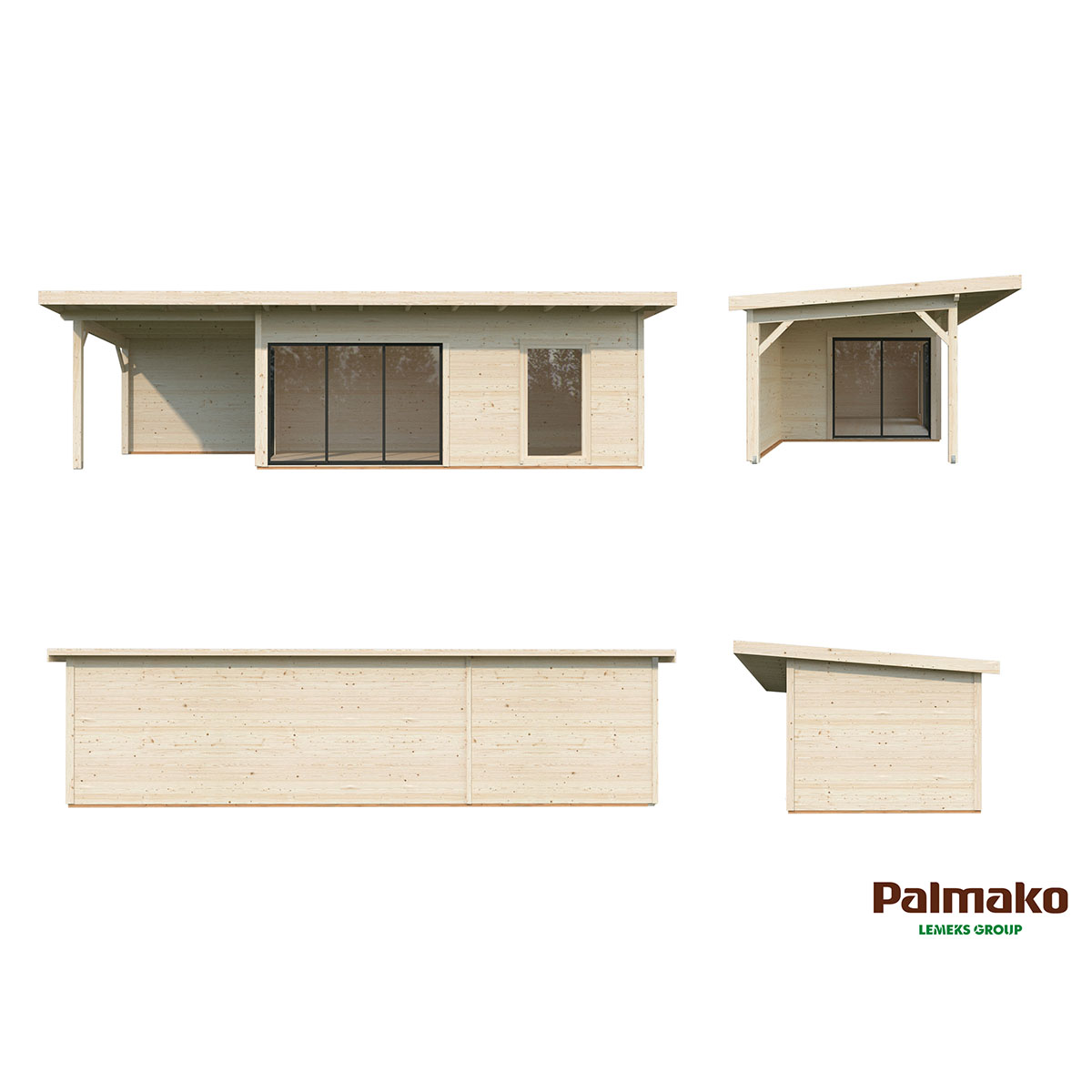 Stuga Palmako Andrea 26,2 m2 (inv. 17,1 m2)