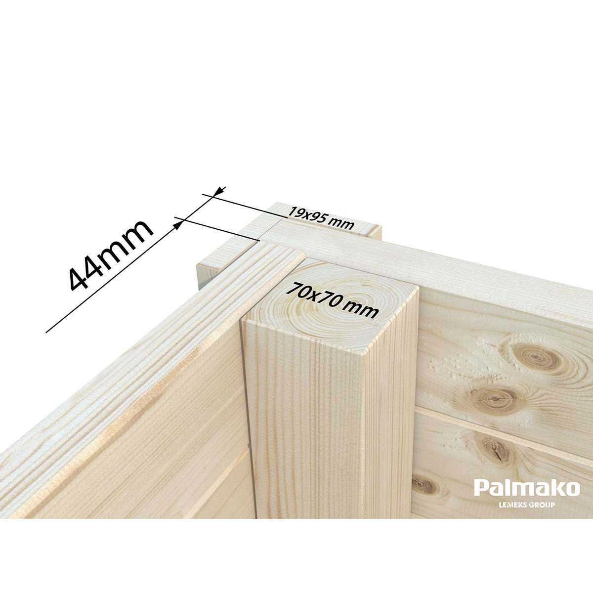 Stuga Palmako Andrea 20,0 m2 (inv. 11,2 m2)