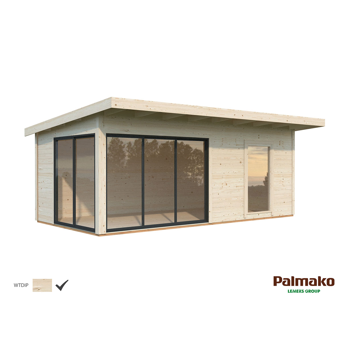 Stuga Palmako Andrea 17,9 m2 (inv. 17,1 m2)