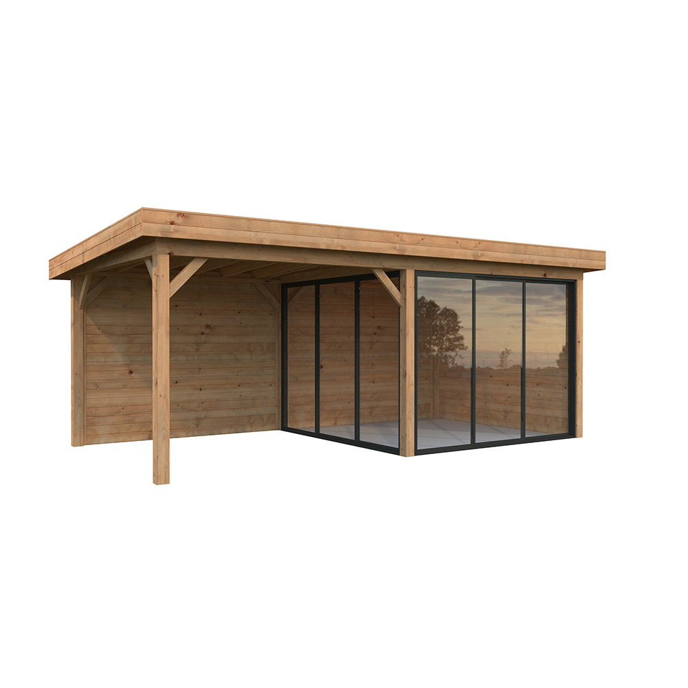 Uterum Palmako Lenna 16,6 m2 Set 405 Slide Behandling: Impregnerad brun